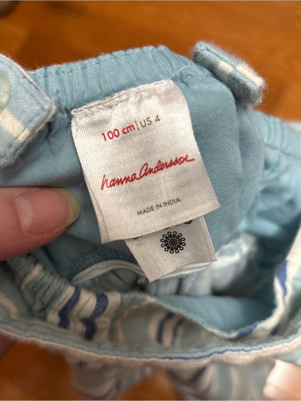 Girls' 4T Blue & Green Striped Sundress from Hanna Anderson